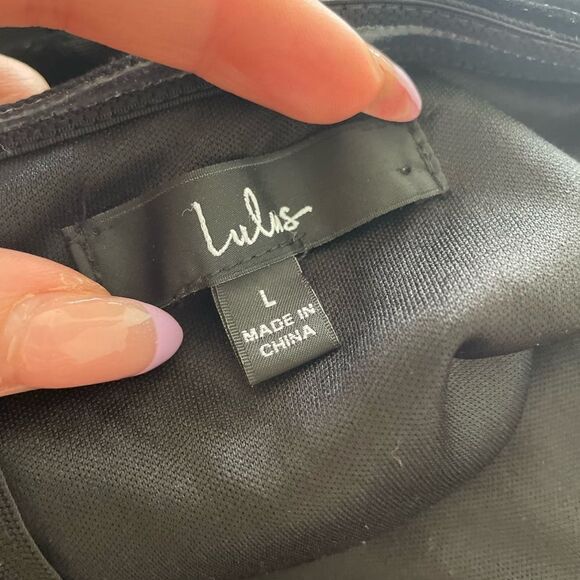 Lulus Love About It Velvet Strapless Jumpsuit Size Large Black - Picture 3 of 5